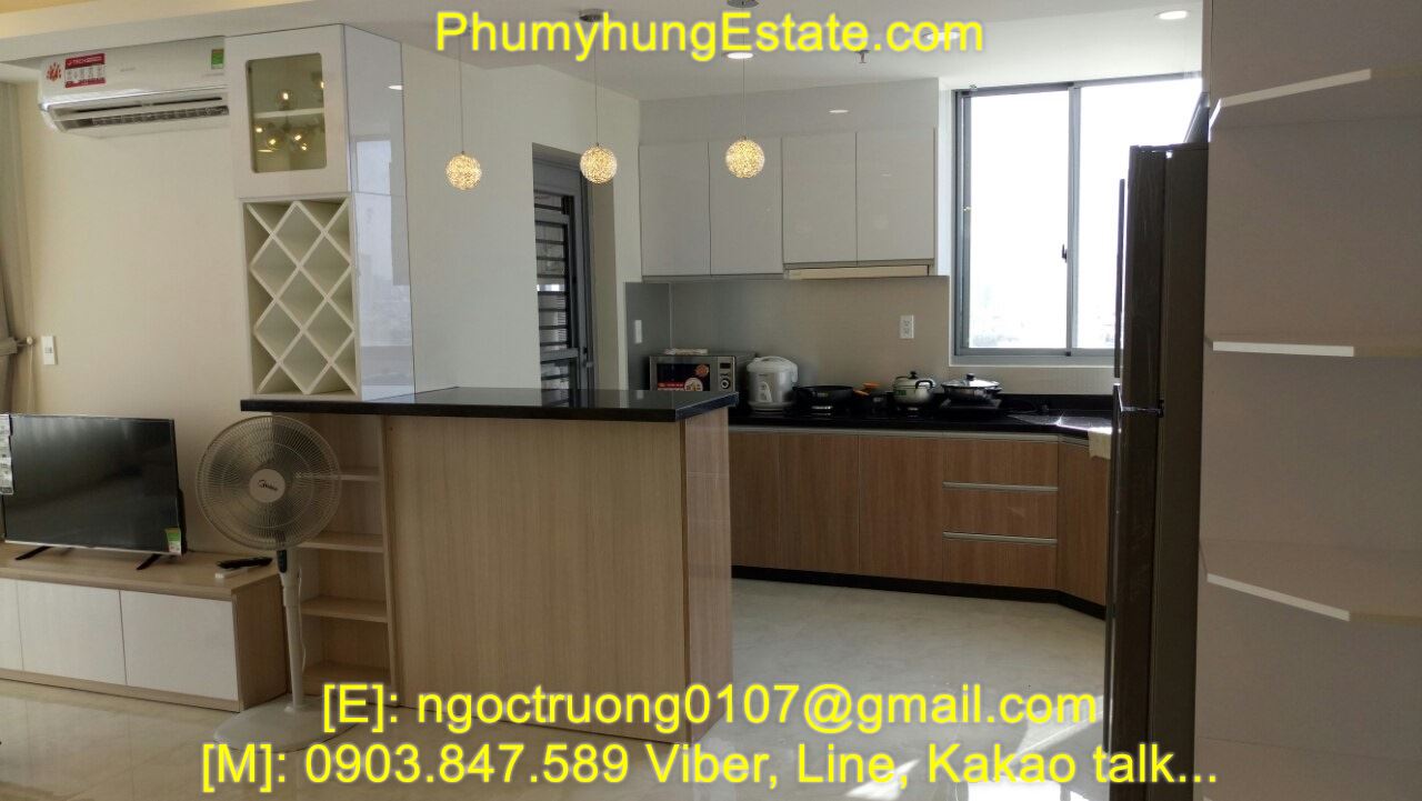 New apartment for rent in Green Valley, Phu My Hung, Dist 7, HCM 3br only 1500USD